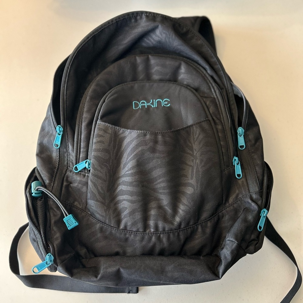 Dakine Black Zebra Print Backpack. Beautiful excellent condition
